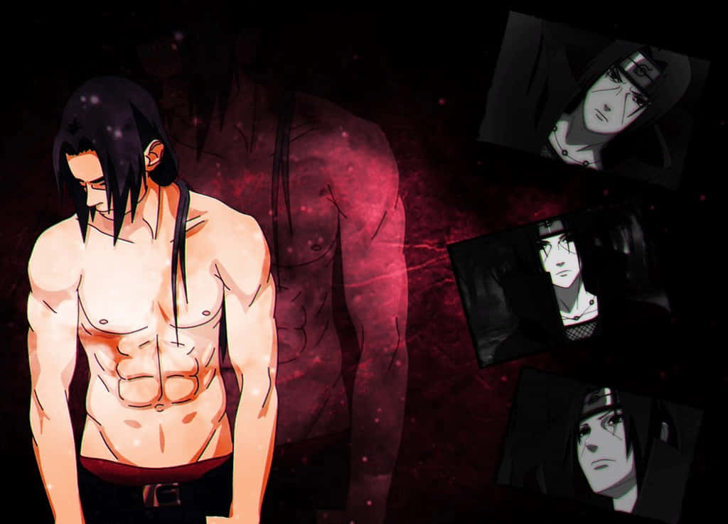 The enigmatic Itachi Uchiha gazing into the distance
