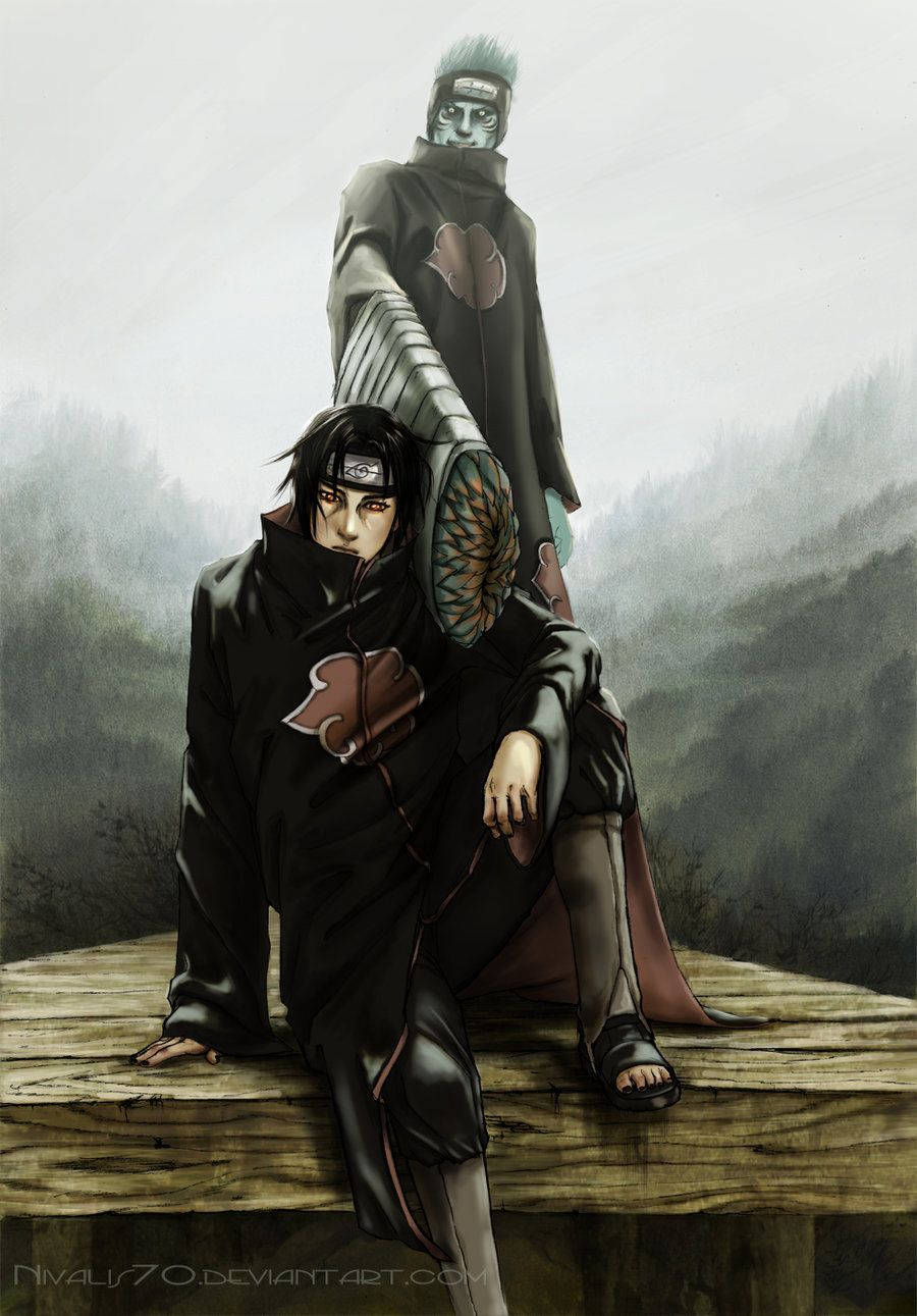 Itachi And Kisame On Stage Wallpaper