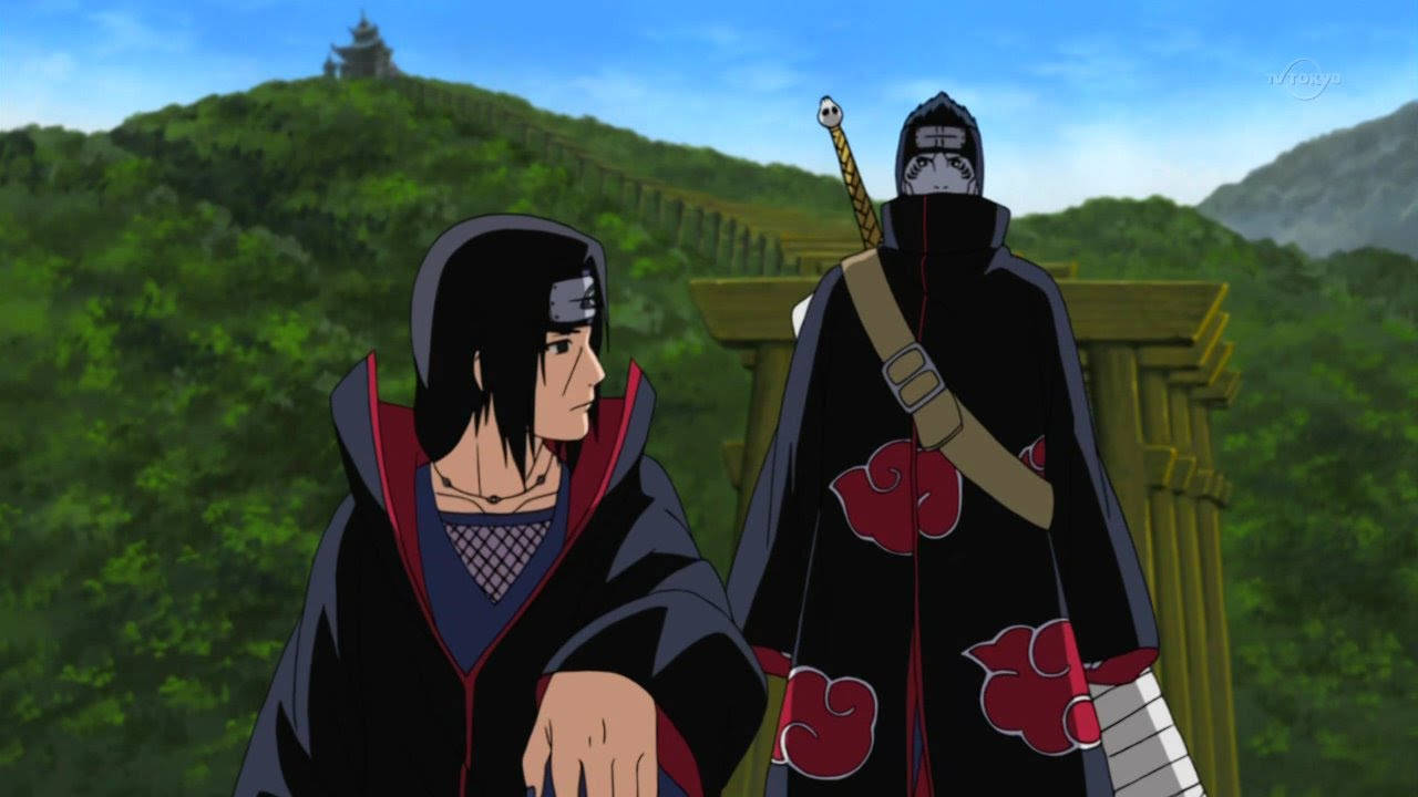 Itachi and Kisame, two powerful ninjas from Konohagakure Wallpaper
