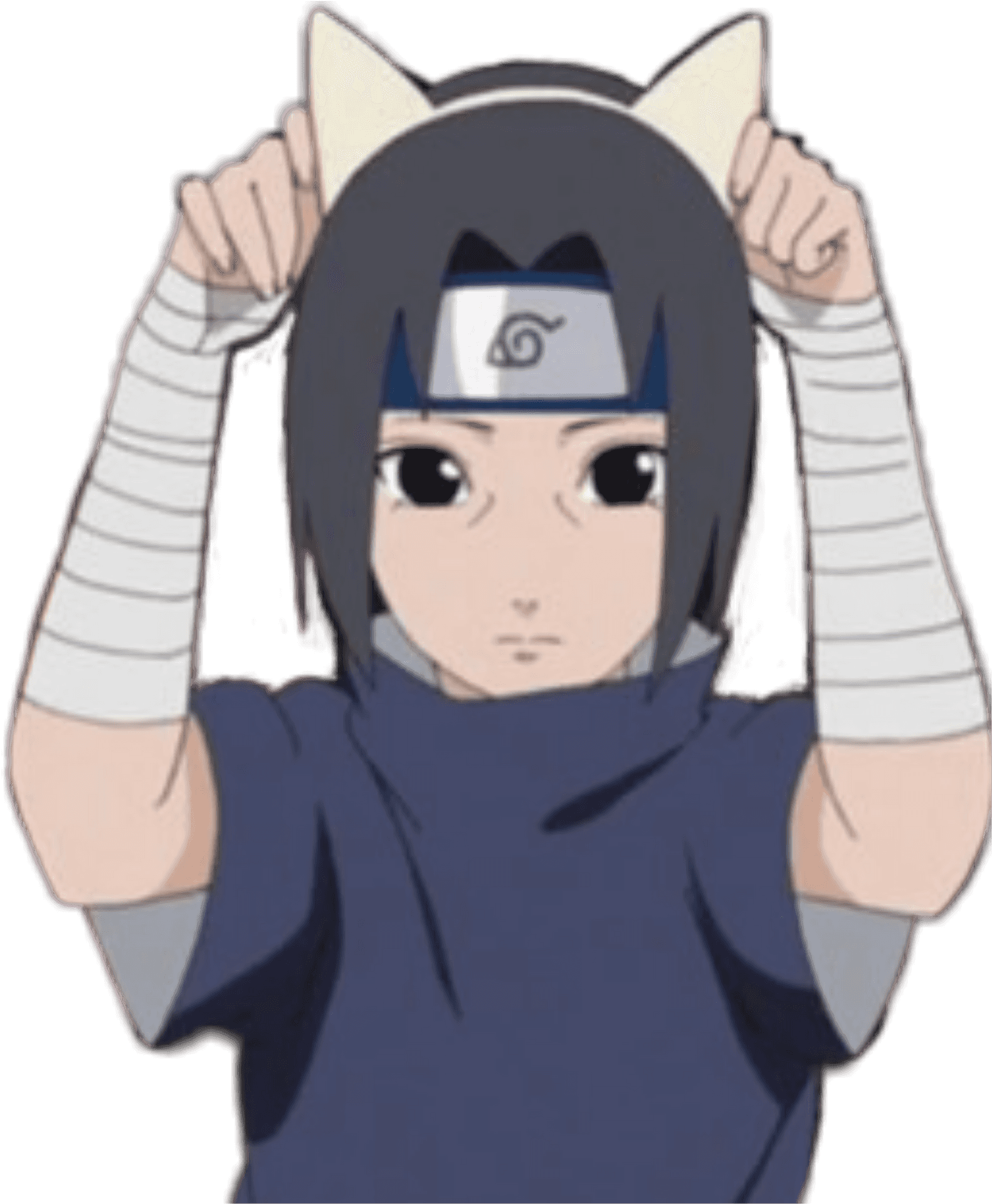 Itachi Cat Ears Animated PNG