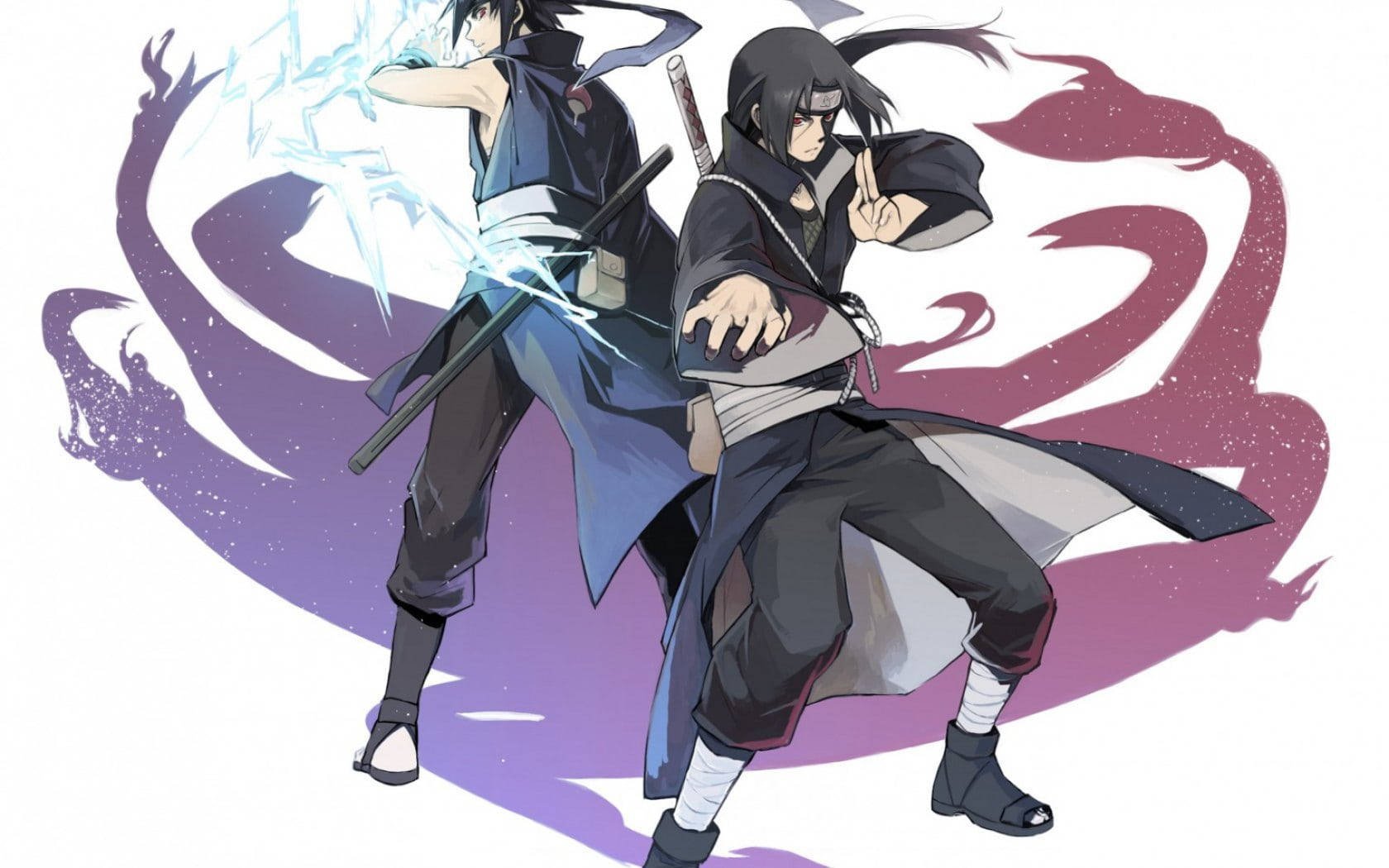 Itachi Cool Brothers Tapet Wallpaper