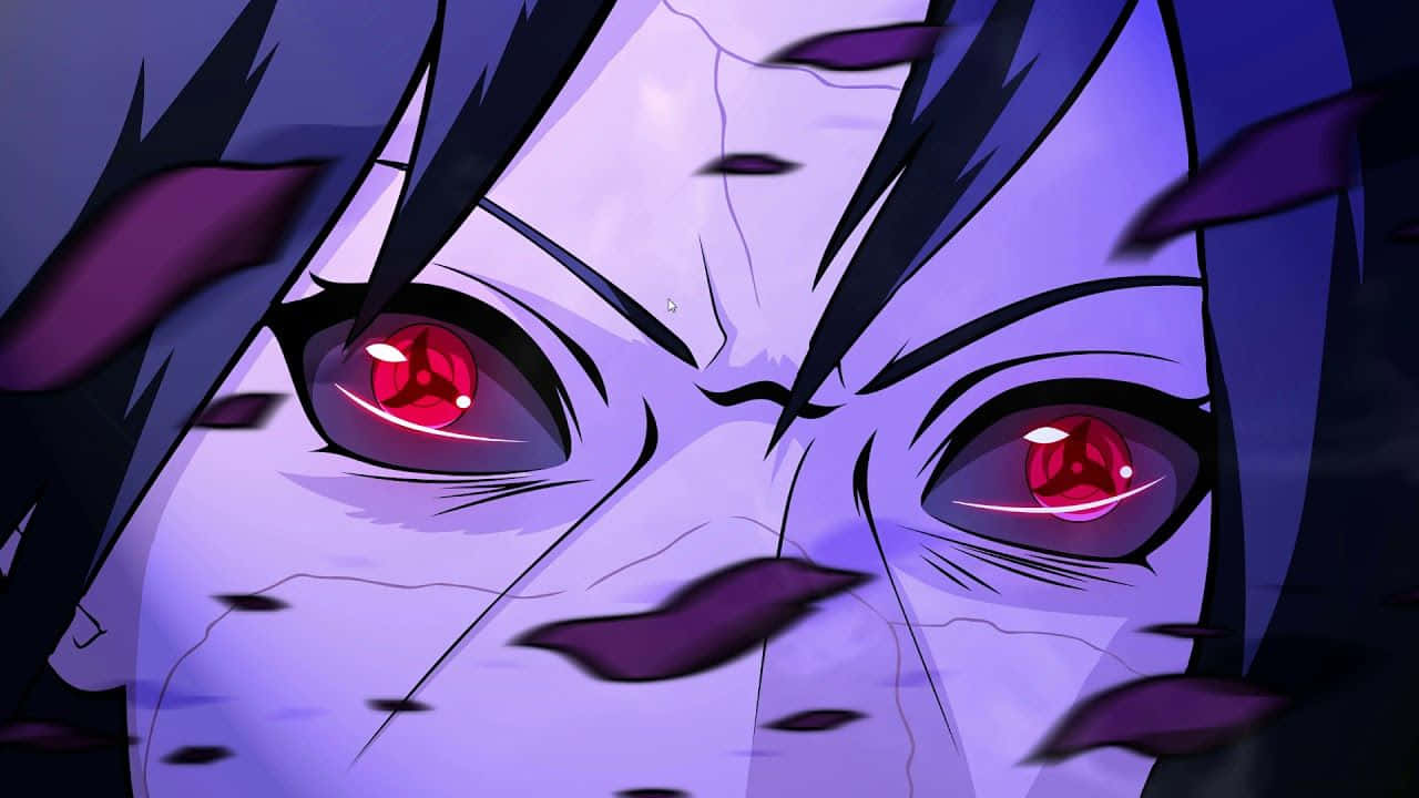 "Demonstration of Power: Itachi Uchiha's piercing stare" Wallpaper