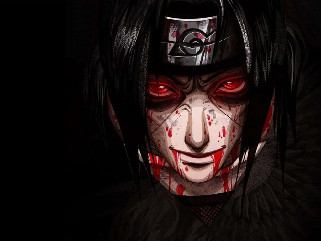 "Intelligence, Power and Strength: Itachi Face" Wallpaper