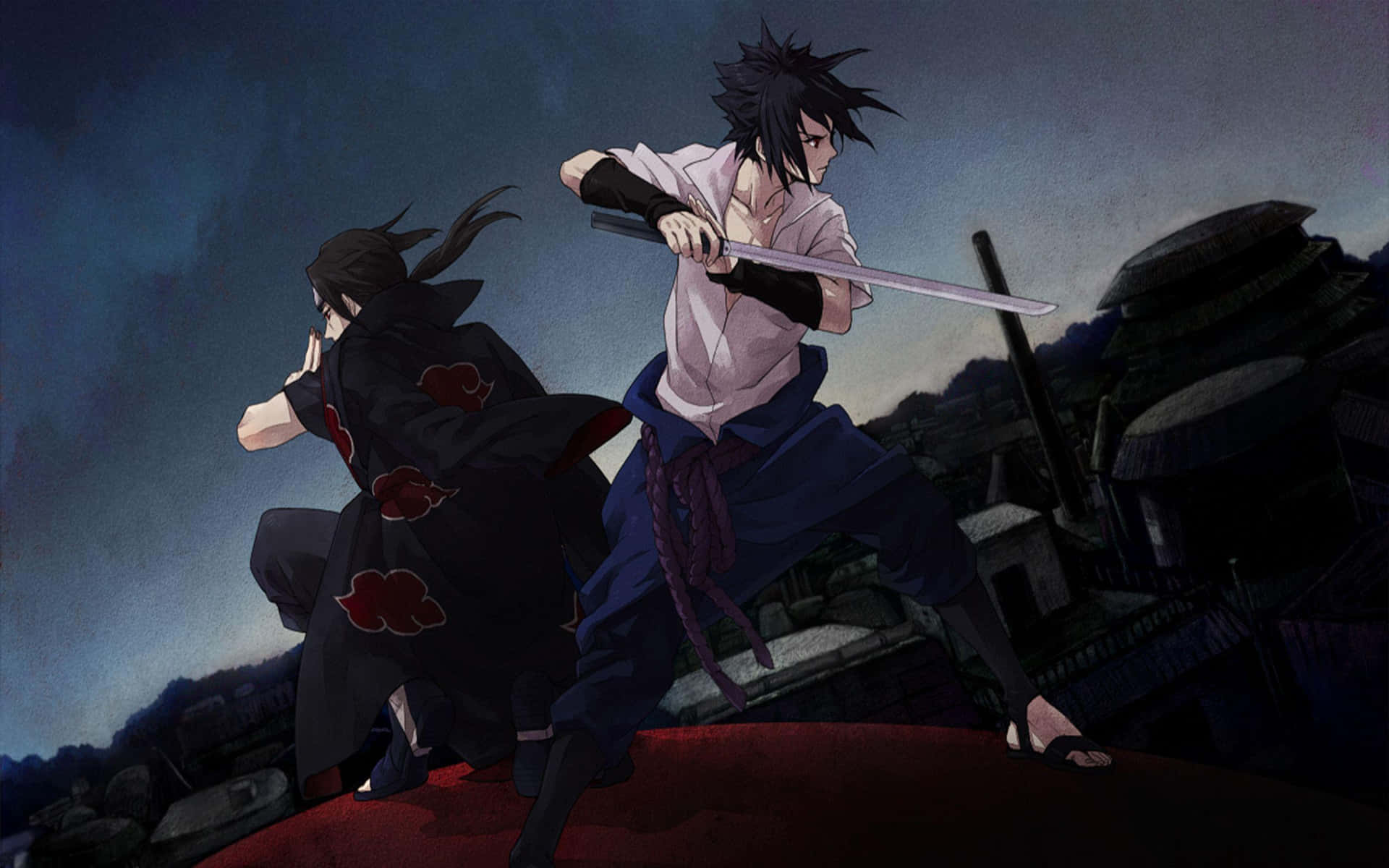 Itachi And Sasuke Swords Picture