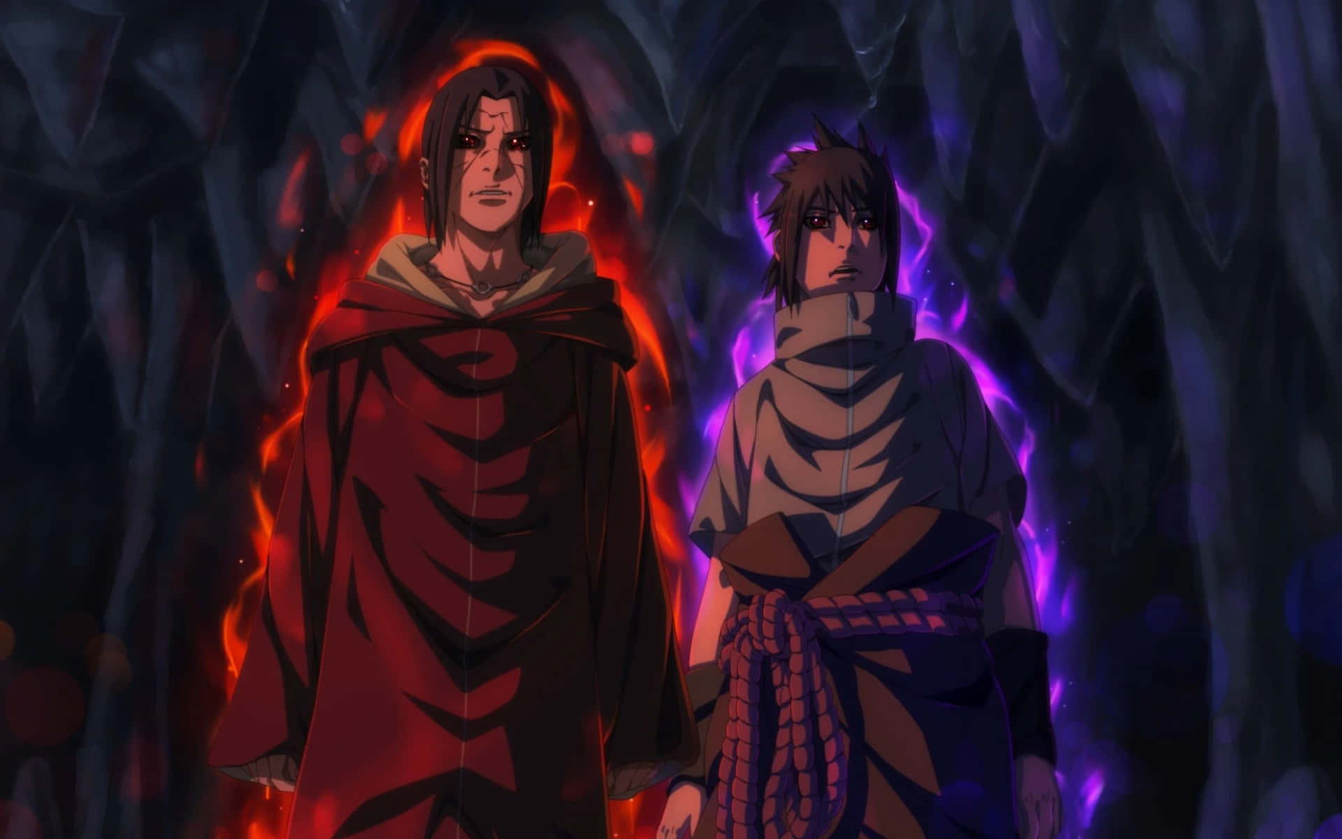 Itachi og Sasuke Uchiha Clan Billede