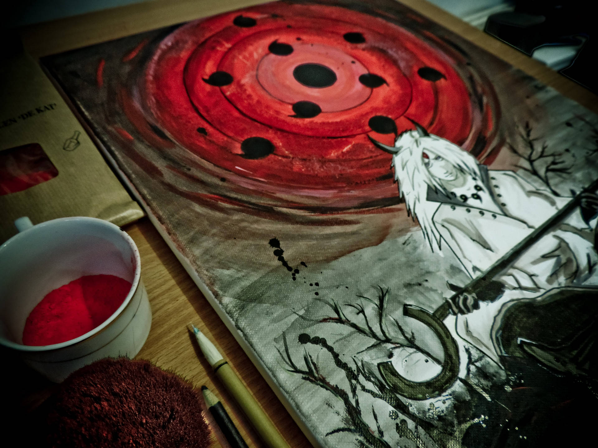 Itachi Tsukuyomi Painting Wallpaper