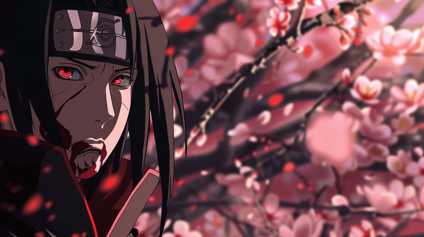 Itachi Uchiha Cherry Blossoms Wallpaper