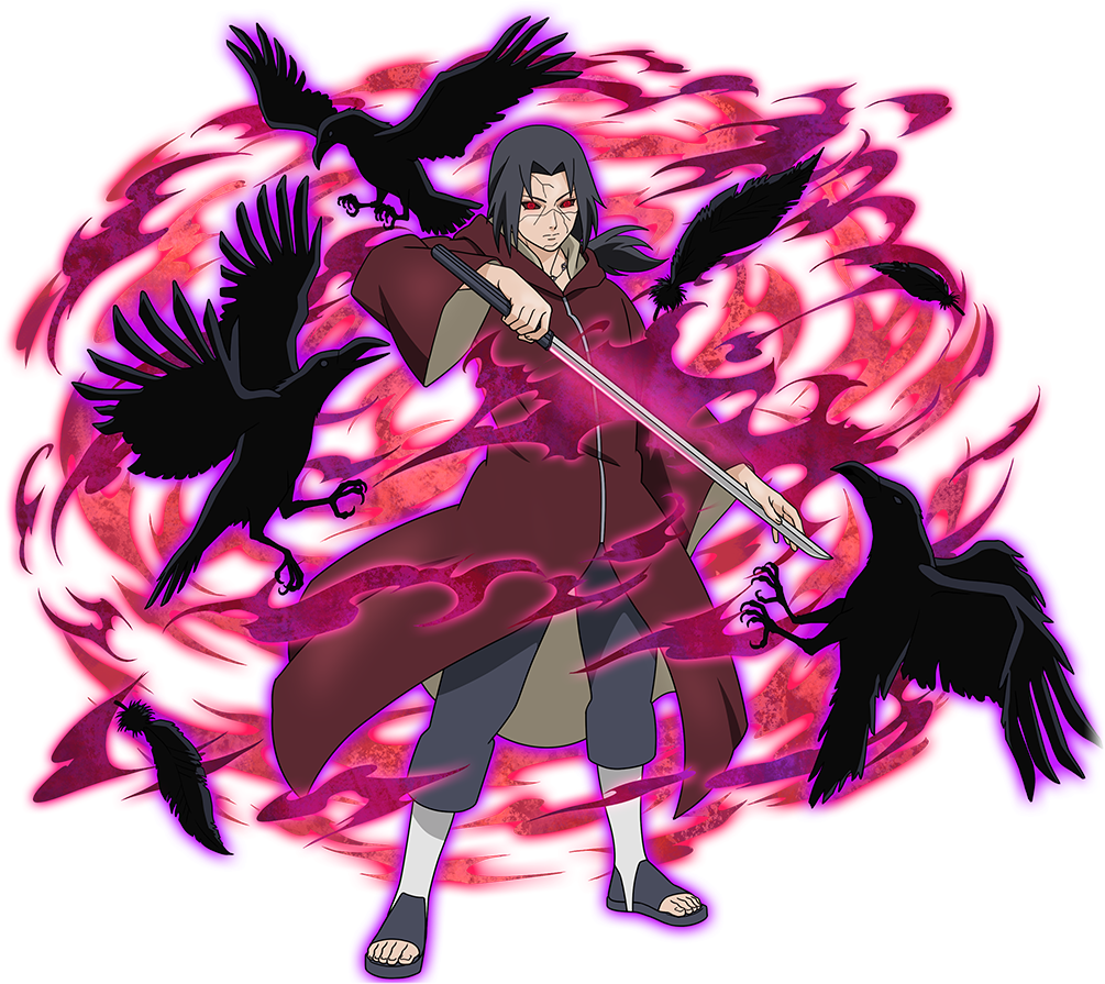 Itachi Uchiha Crowsand Genjutsu PNG