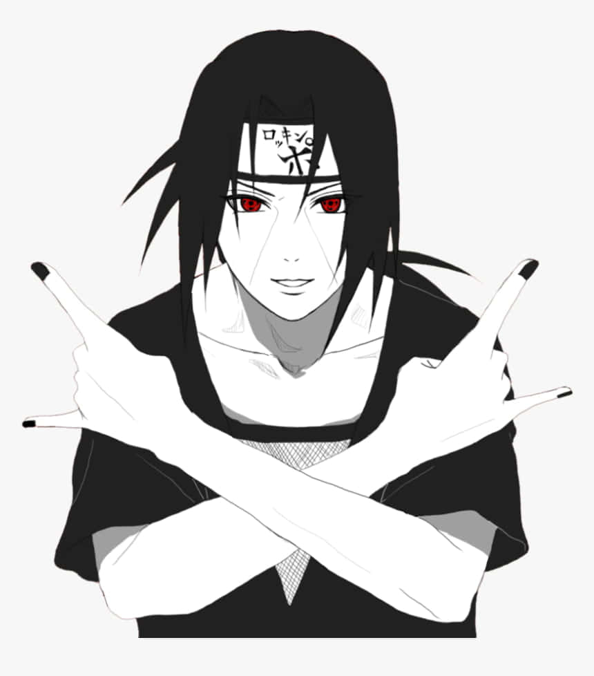 Itachi_ Uchiha_ Monochrome_ Artwork Wallpaper