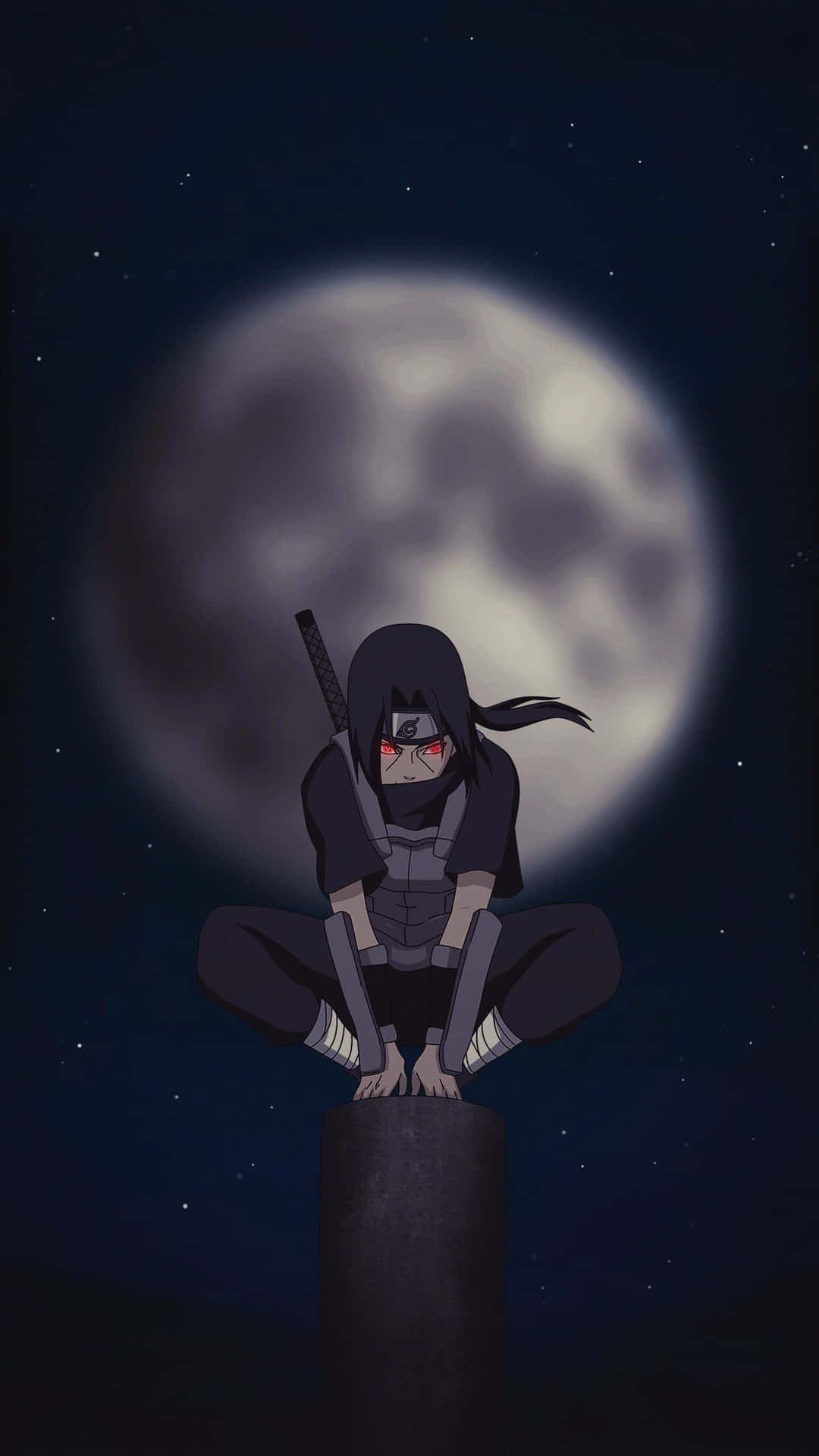 Itachi Uchiha Maanverlichte Perch Achtergrond