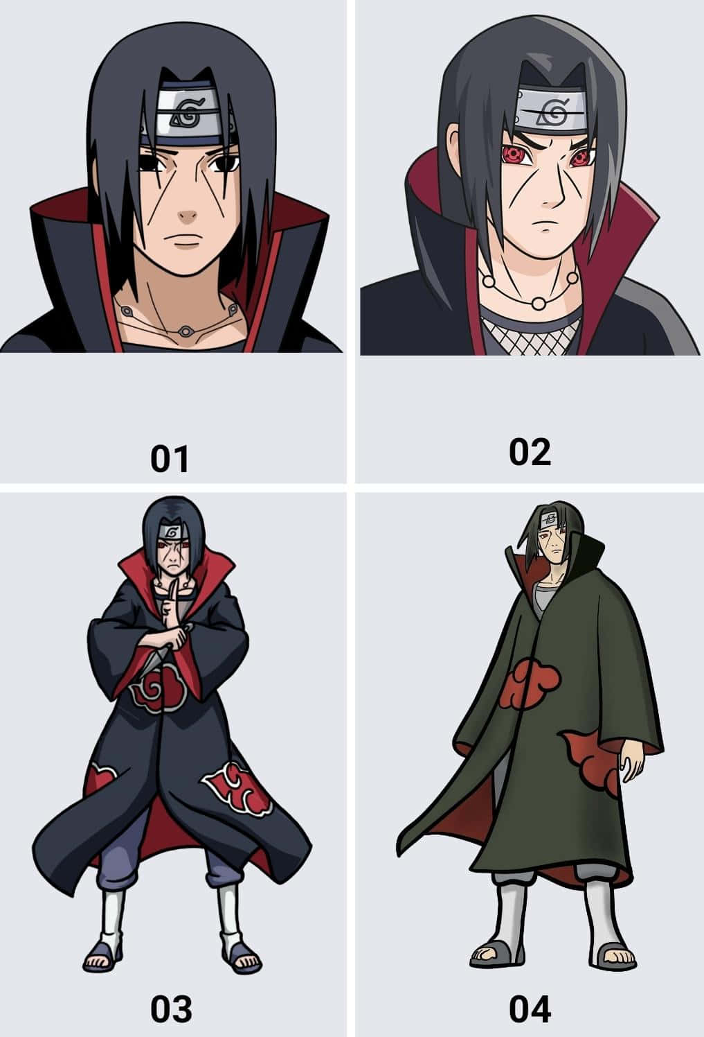 Itachi Uchiha With Numbers Picture