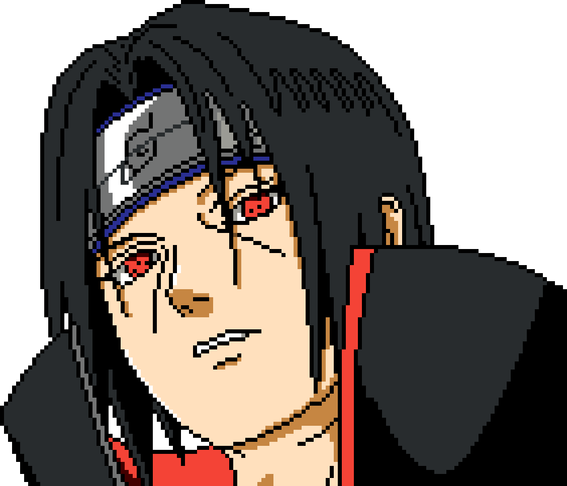 Itachi Uchiha Pixel Art PNG