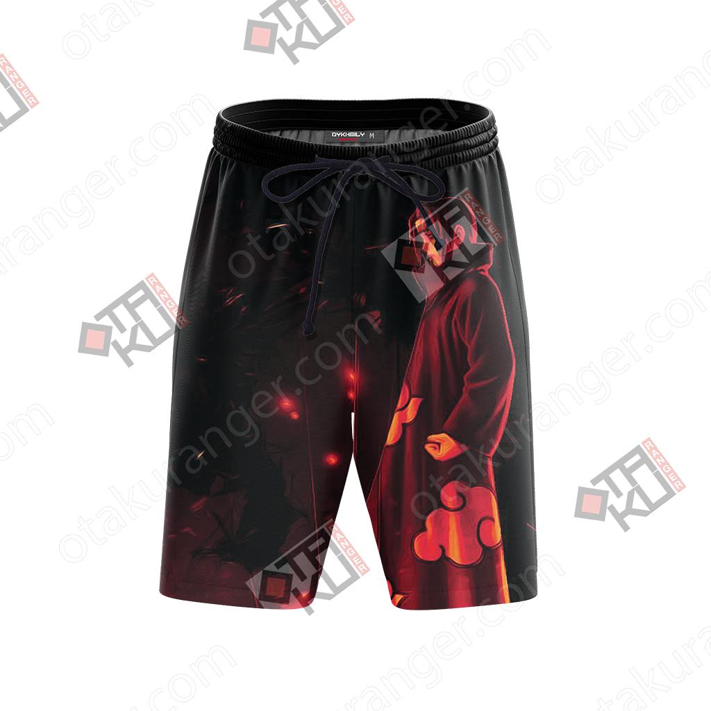 Itachi Uchiha Printed Shorts PNG
