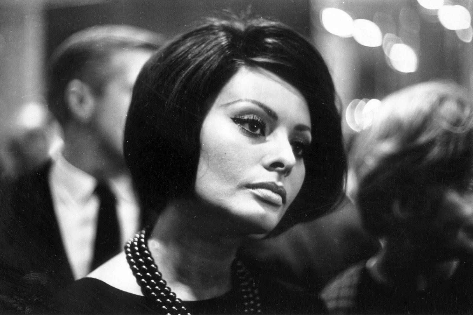 Italienske skuespillerinde Sophia Loren glansbilleder denne tapet. Wallpaper