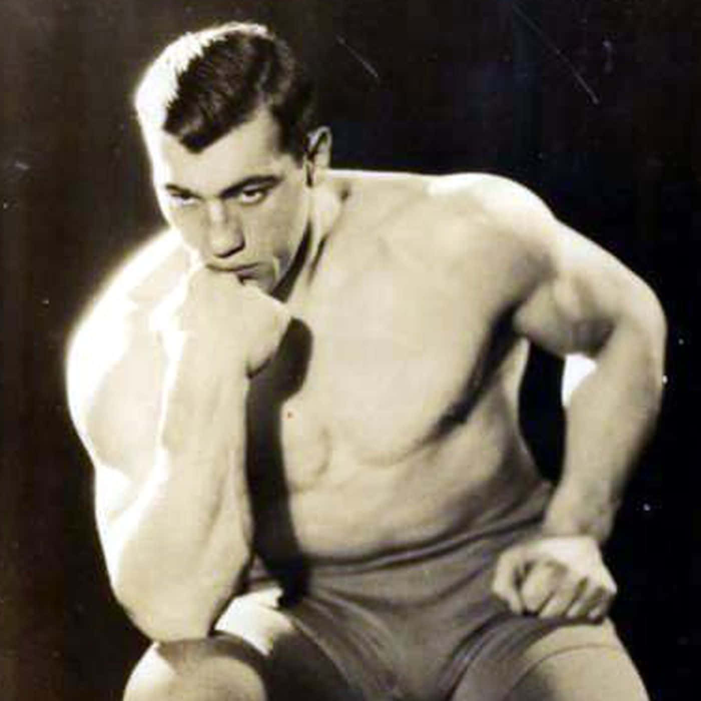 Italian Boxer Primo Carnera Doing The Thinker Pose Picture