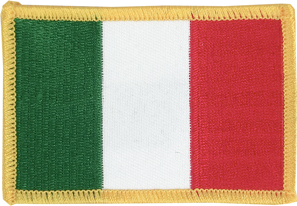 Italian Flag Embroidered Texture PNG