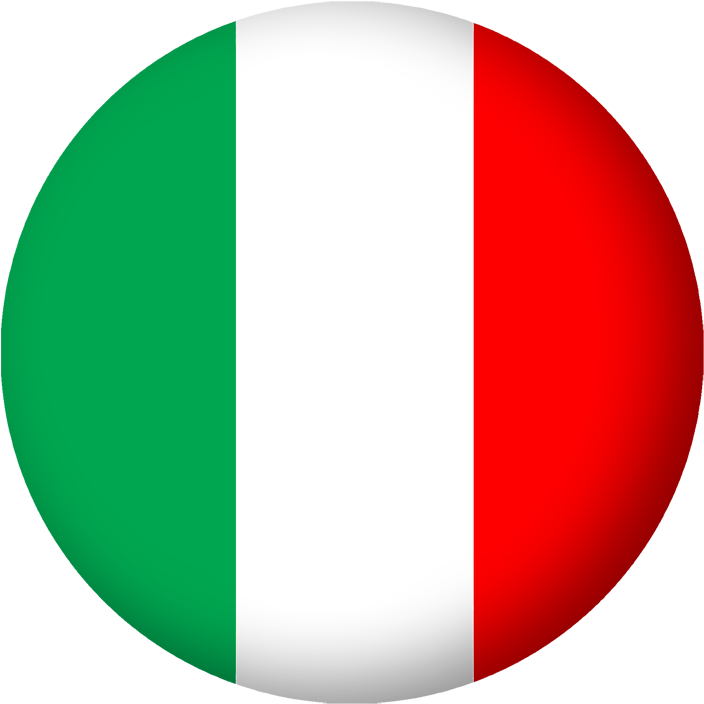 Italian Flag Spherical Representation PNG