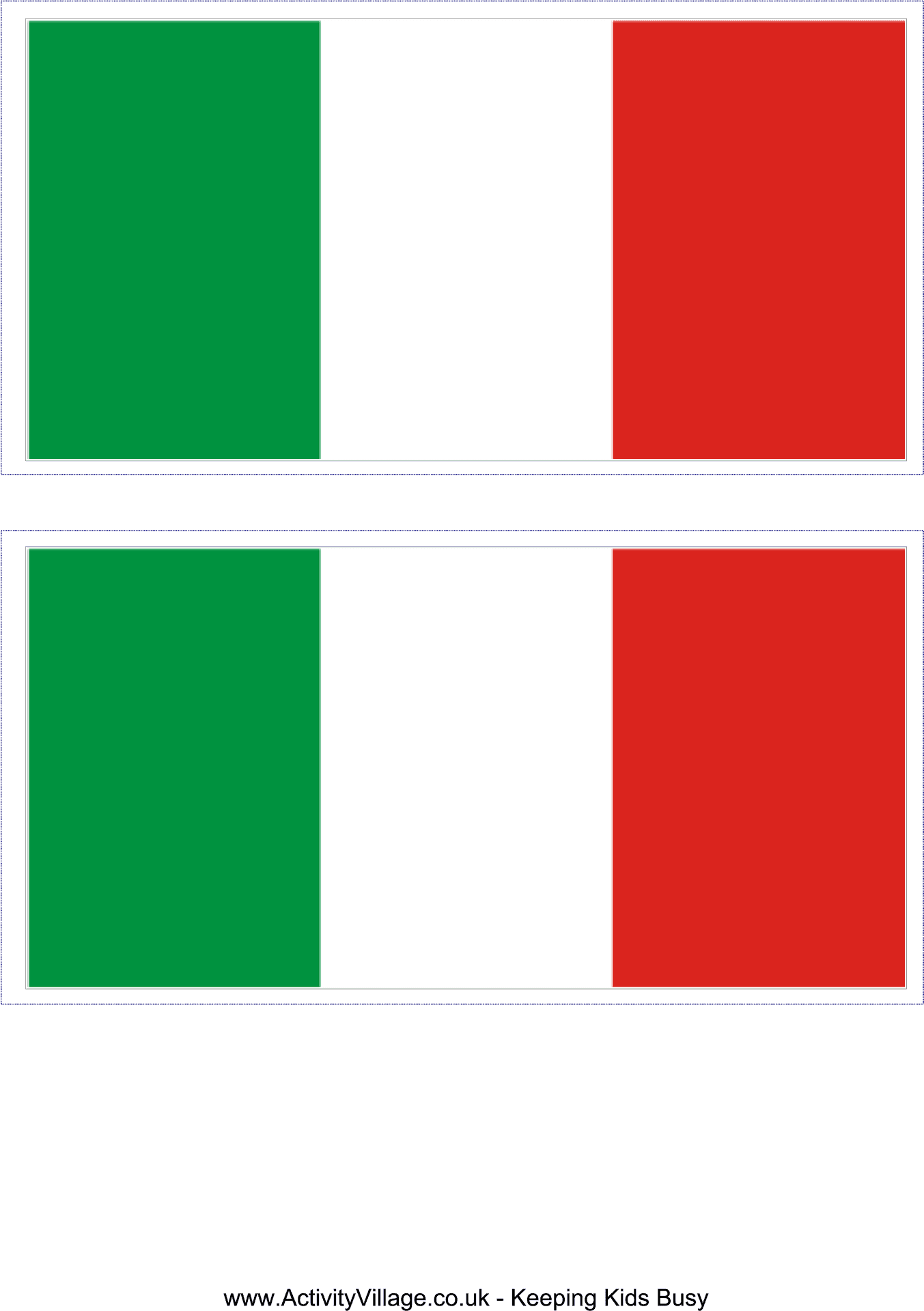 Italian Flag Vertical Stripes PNG