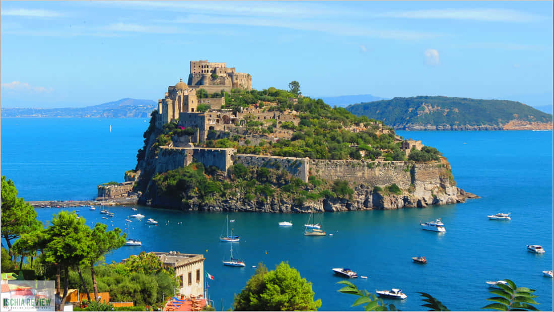 Picturesque Italian Island Landscape Wallpaper