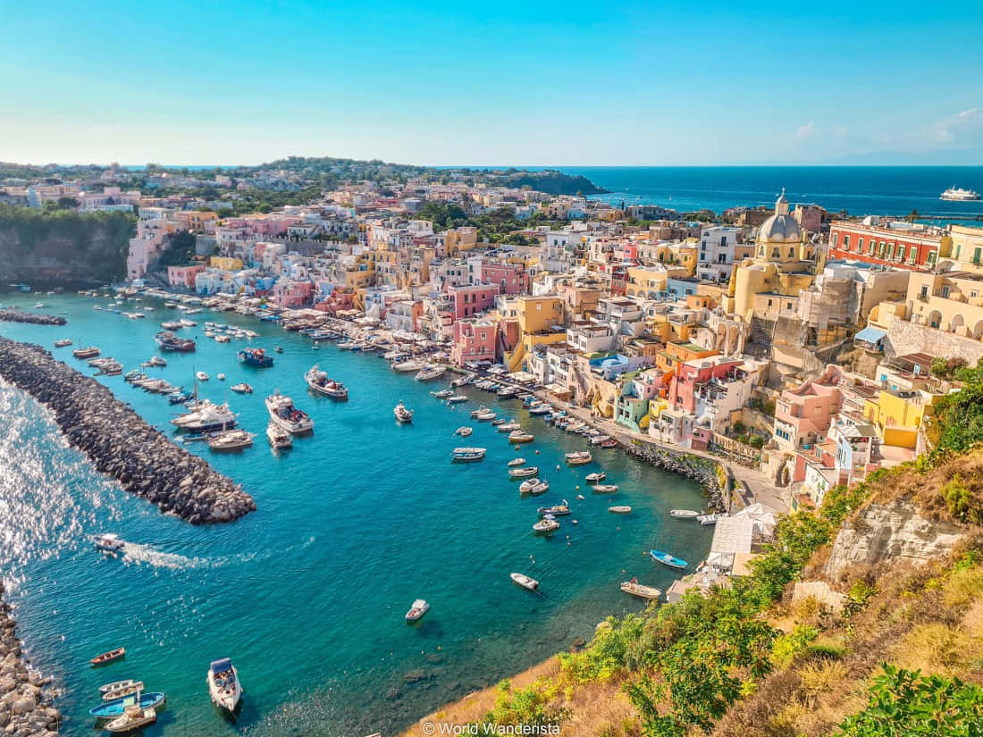 Enchanting Italian Island Scenery Wallpaper