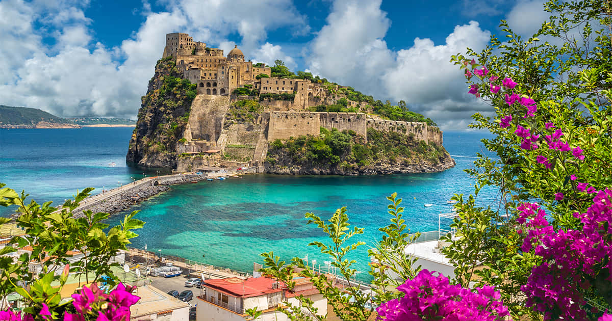 Stunning View of the Beautiful Italian Island Wallpaper