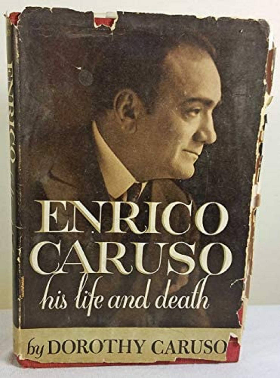 Italian Opera Singer Enrico Caruso Biography Book Cover Background
