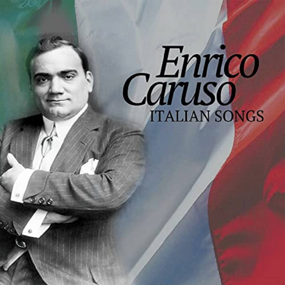 Grafisk design af den italienske operasanger Enrico Caruso Wallpaper