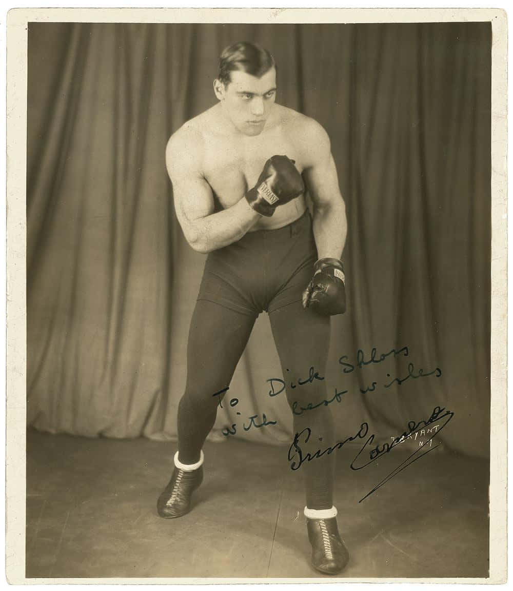 Italian Primo Carnera Boxing Stance Photoshoot Picture