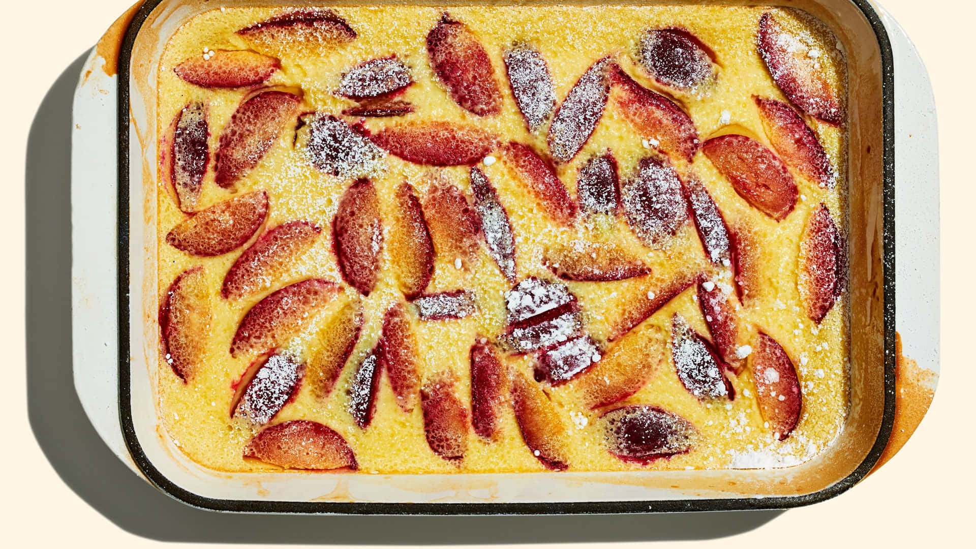 Tempting Italian Prune Plum Cake Wallpaper