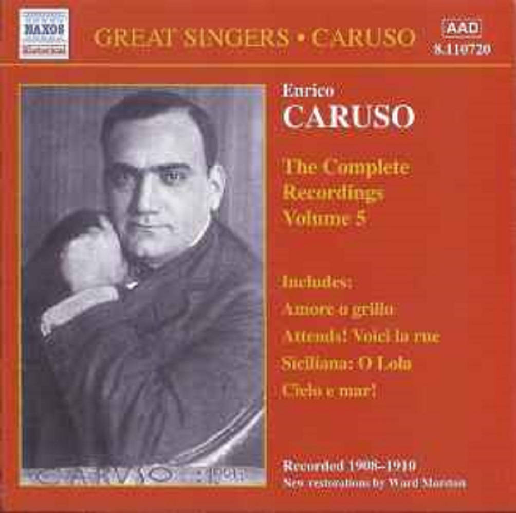 Italian Singer Enrico Caruso The Complete Recordings Volume 5 Cover Wallpaper