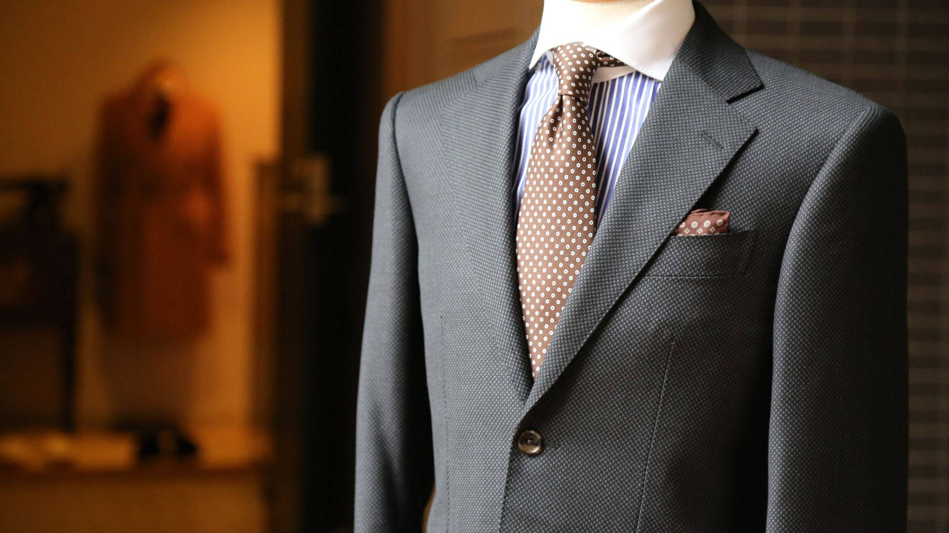 Italian Tailored Suit Wear Background
