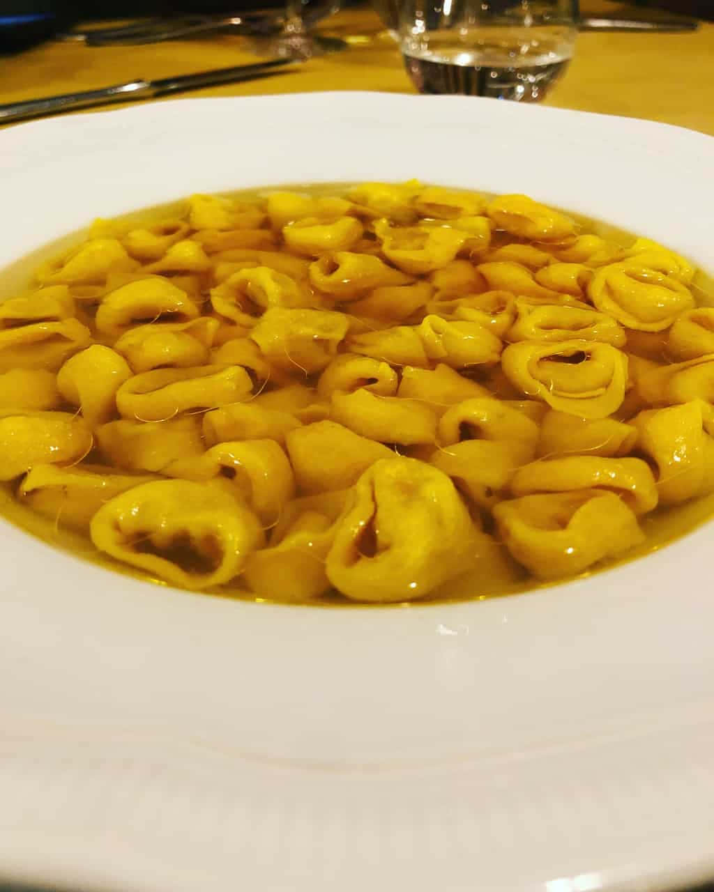 Delicious Italian Tortellini In Brodo Dish Wallpaper