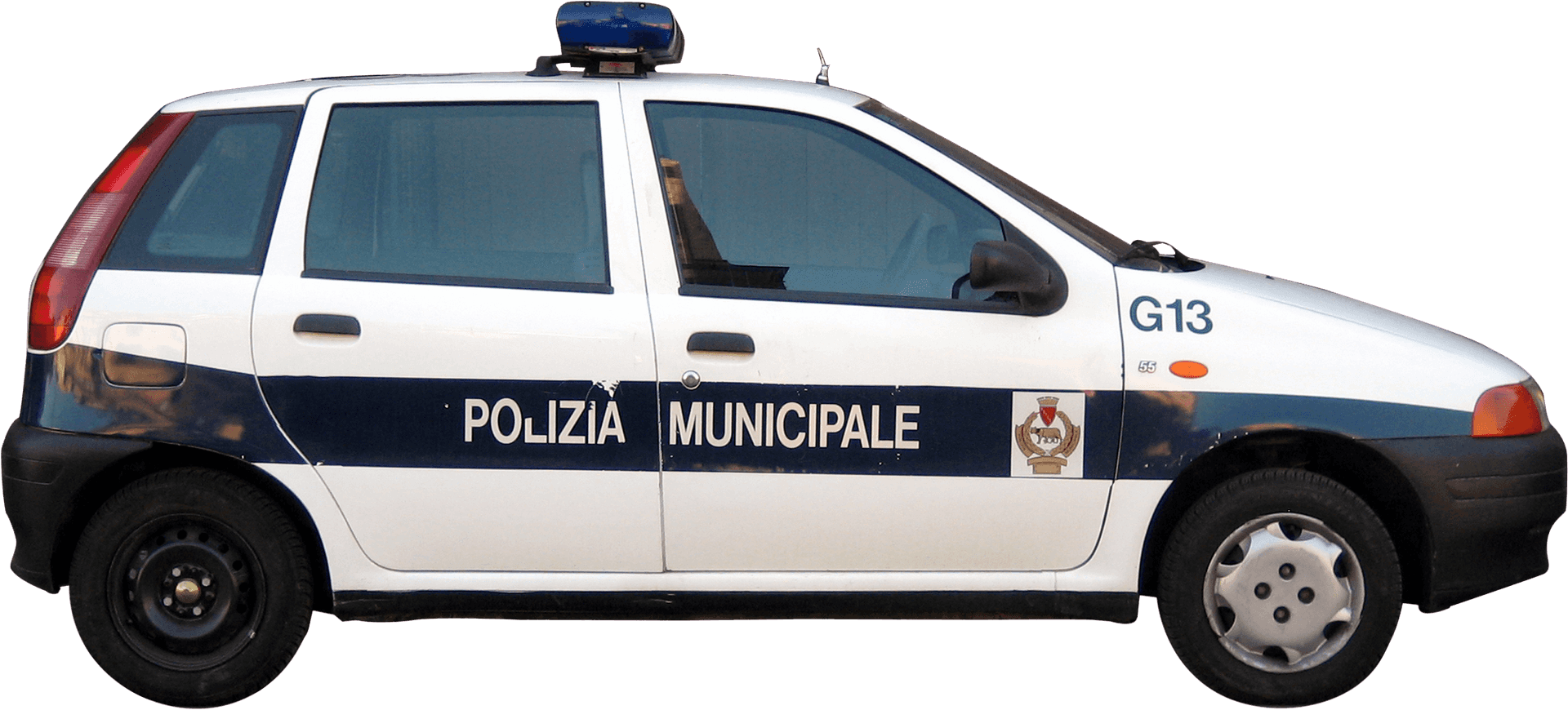 Italian_ Municipal_ Police_ Car_ G13 PNG