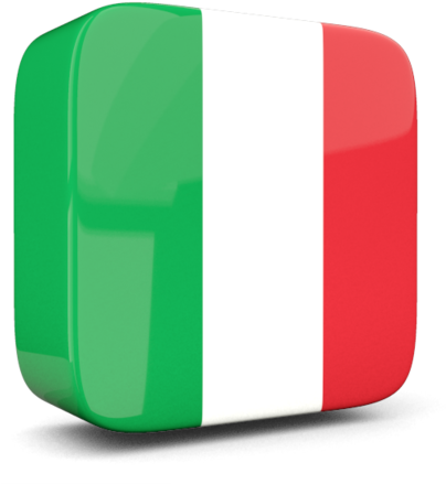 Italy Flag Icon Rounded Corners PNG