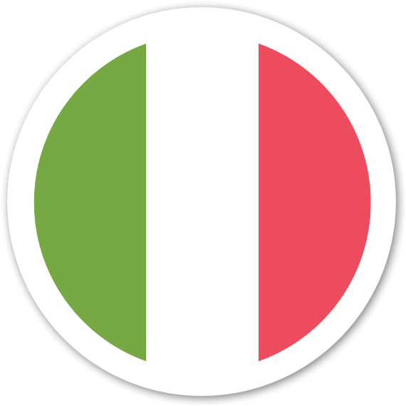 Italy Flag Round Icon PNG