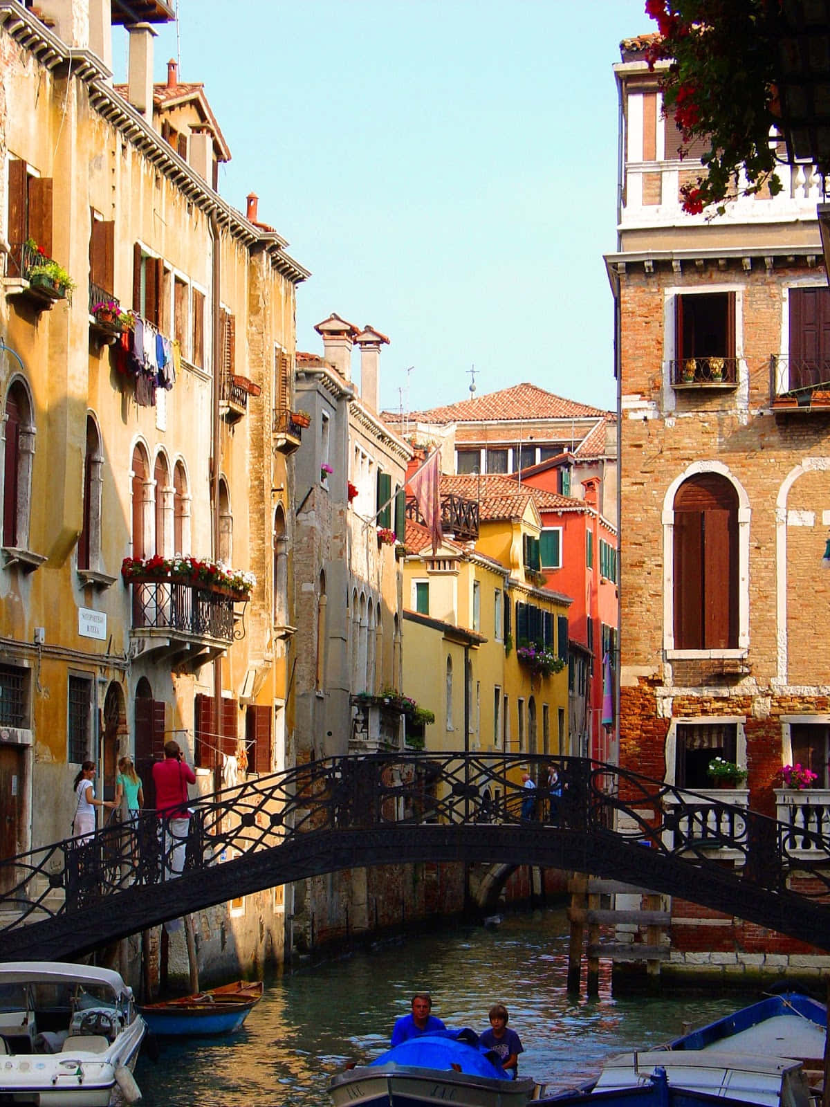 Romantiskegader I Venedig, Italien.
