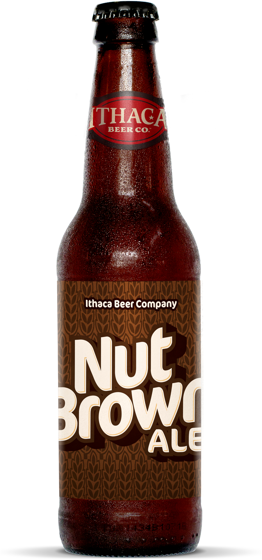 Ithaca Nut Brown Ale Beer Bottle PNG