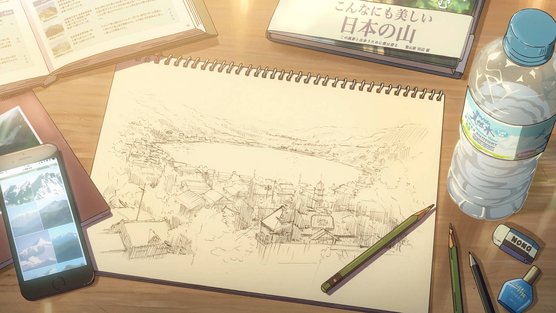 Itomori Sketch Your Name Anime 2016 Background