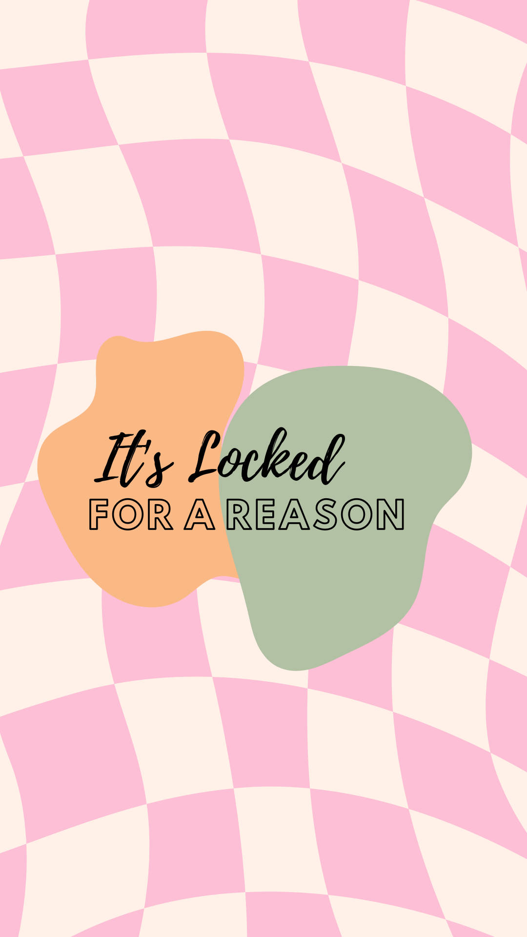 It’s Locked For A Reason In Retro Design Wallpaper