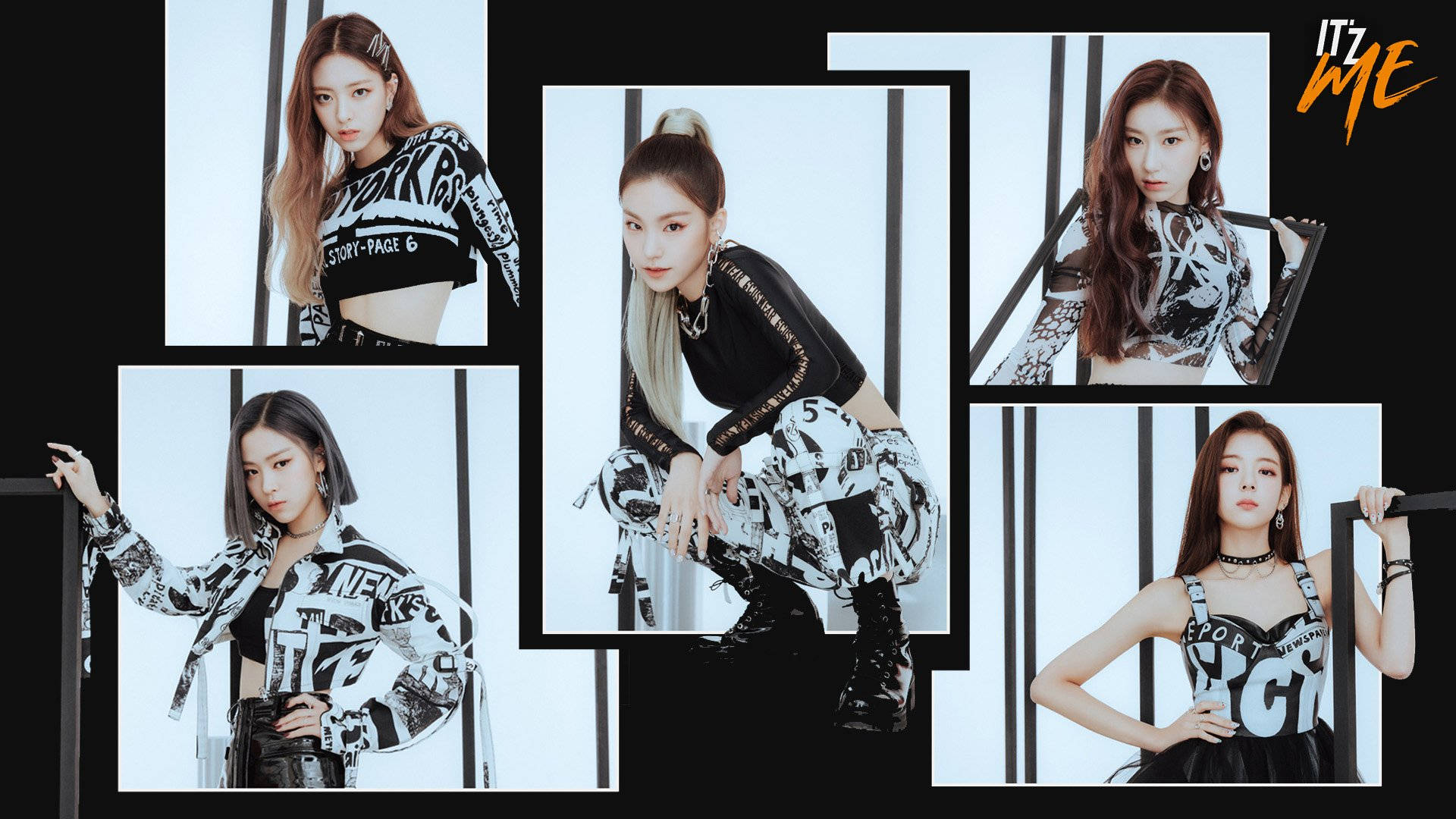 ITZY WANNABE Collage Poster Wallpaper