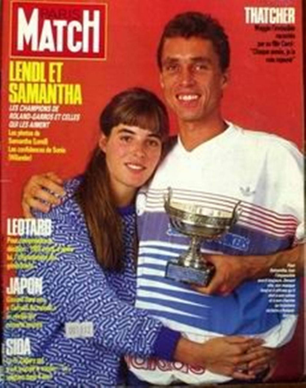 Ivan Lendl og Samantha Frankel beskrivelse tapet: Wallpaper