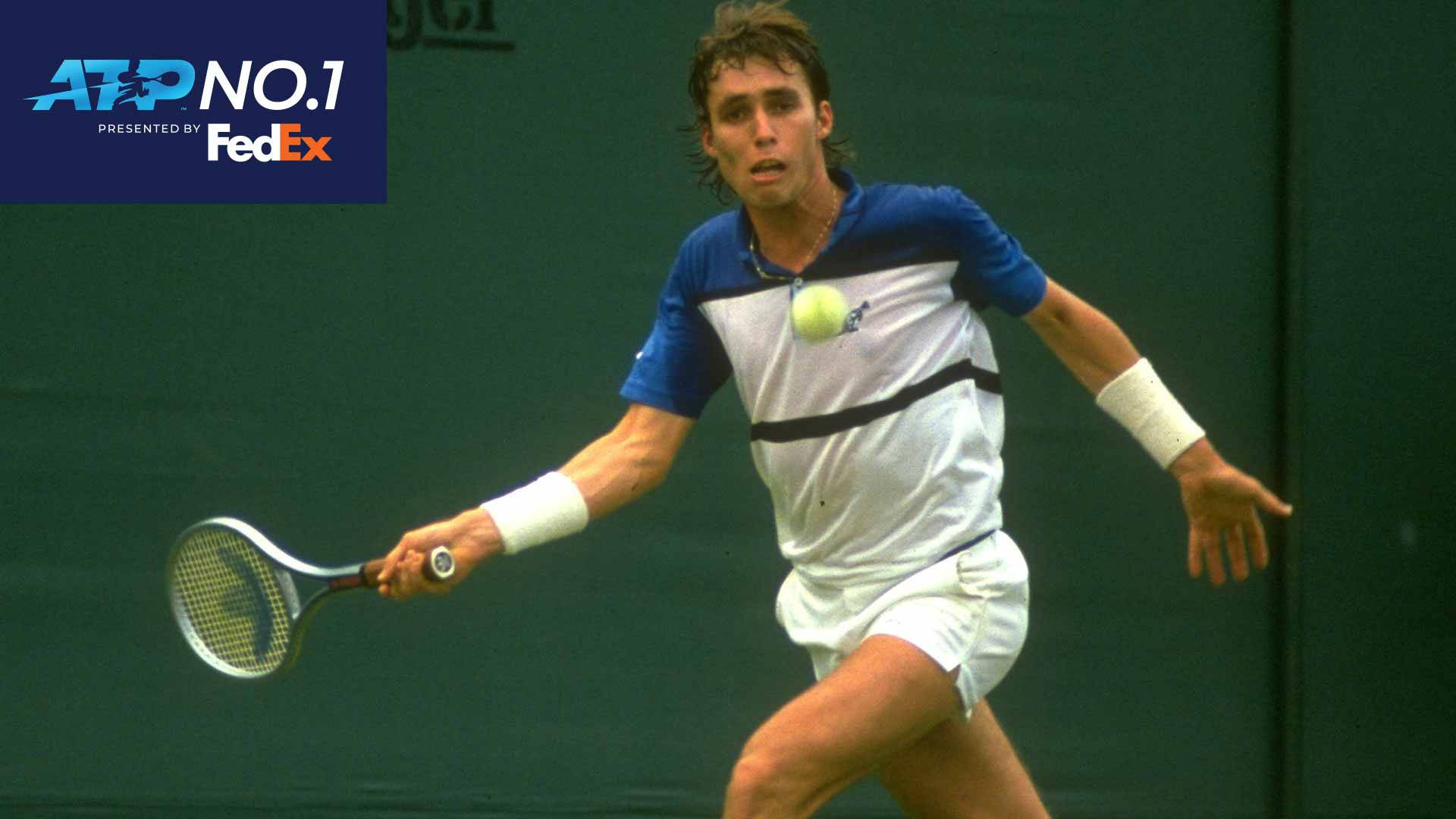 Ivan Lendl in action at an ATP tournament. Wallpaper