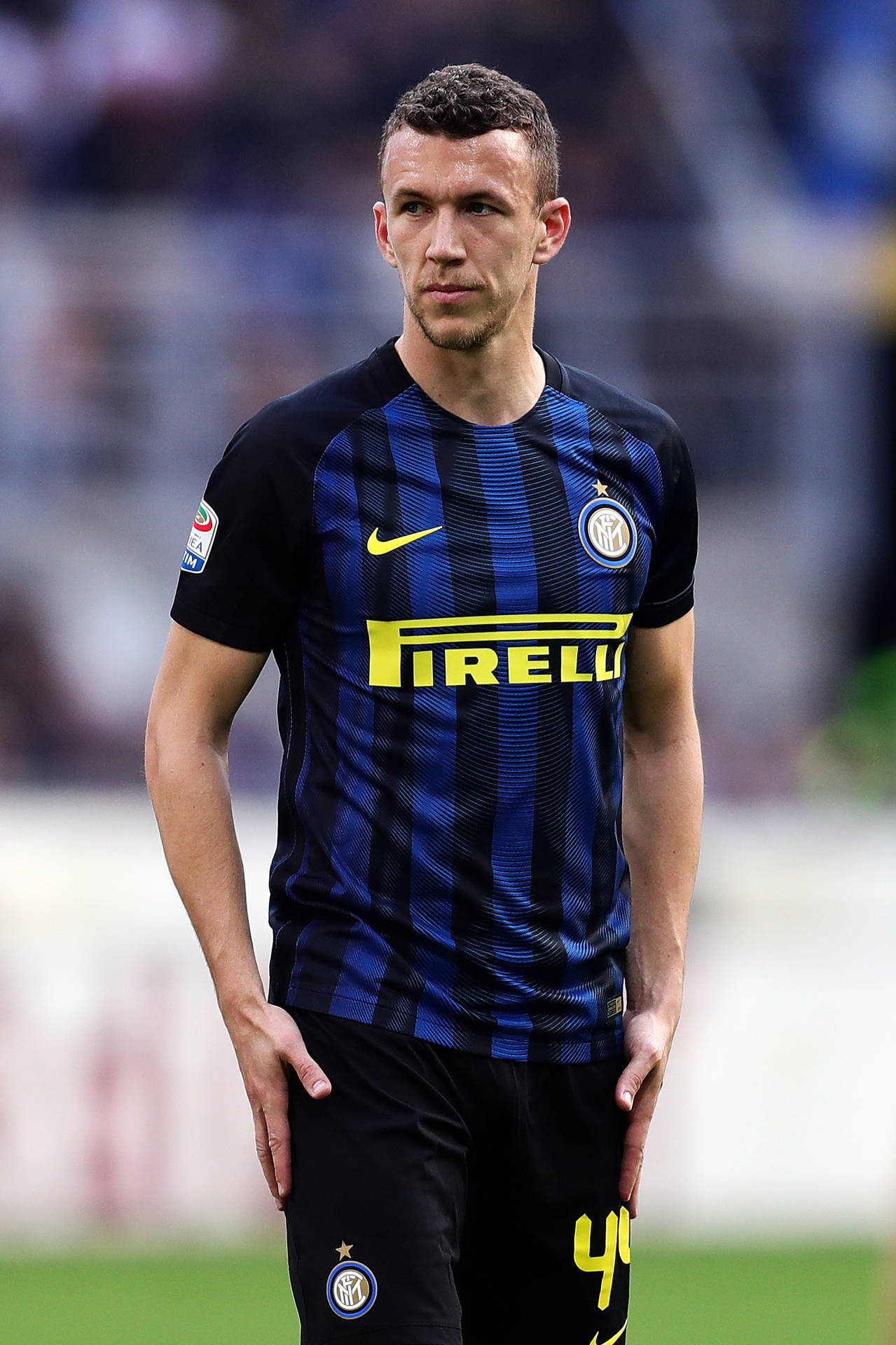 Dynamic Ivan Perisic in Action Wallpaper