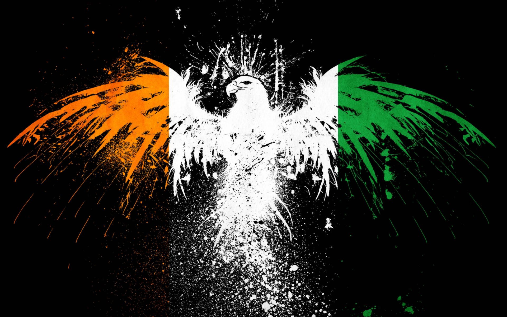 Ivory Coast Eagle Flag Background