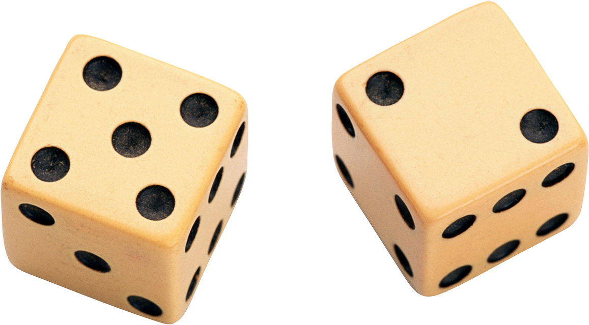 Ivory Dice Isolated Background PNG