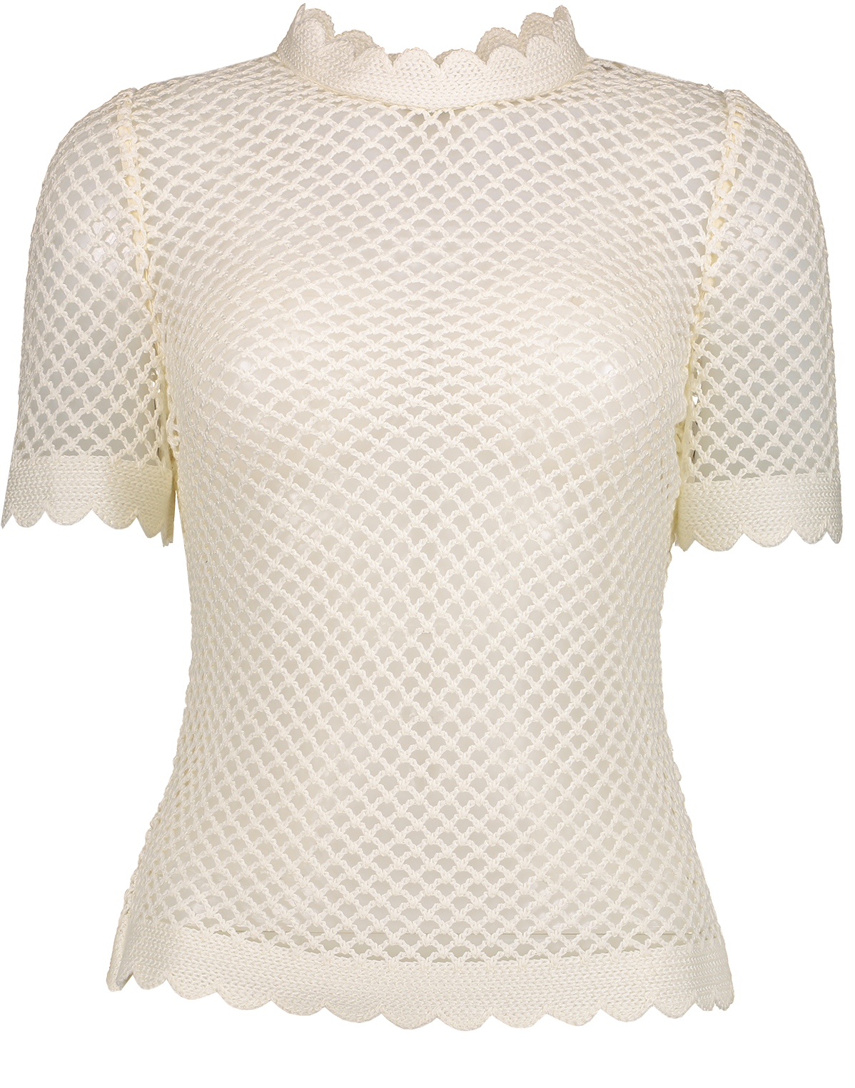 Ivory Lace Blouse Design PNG