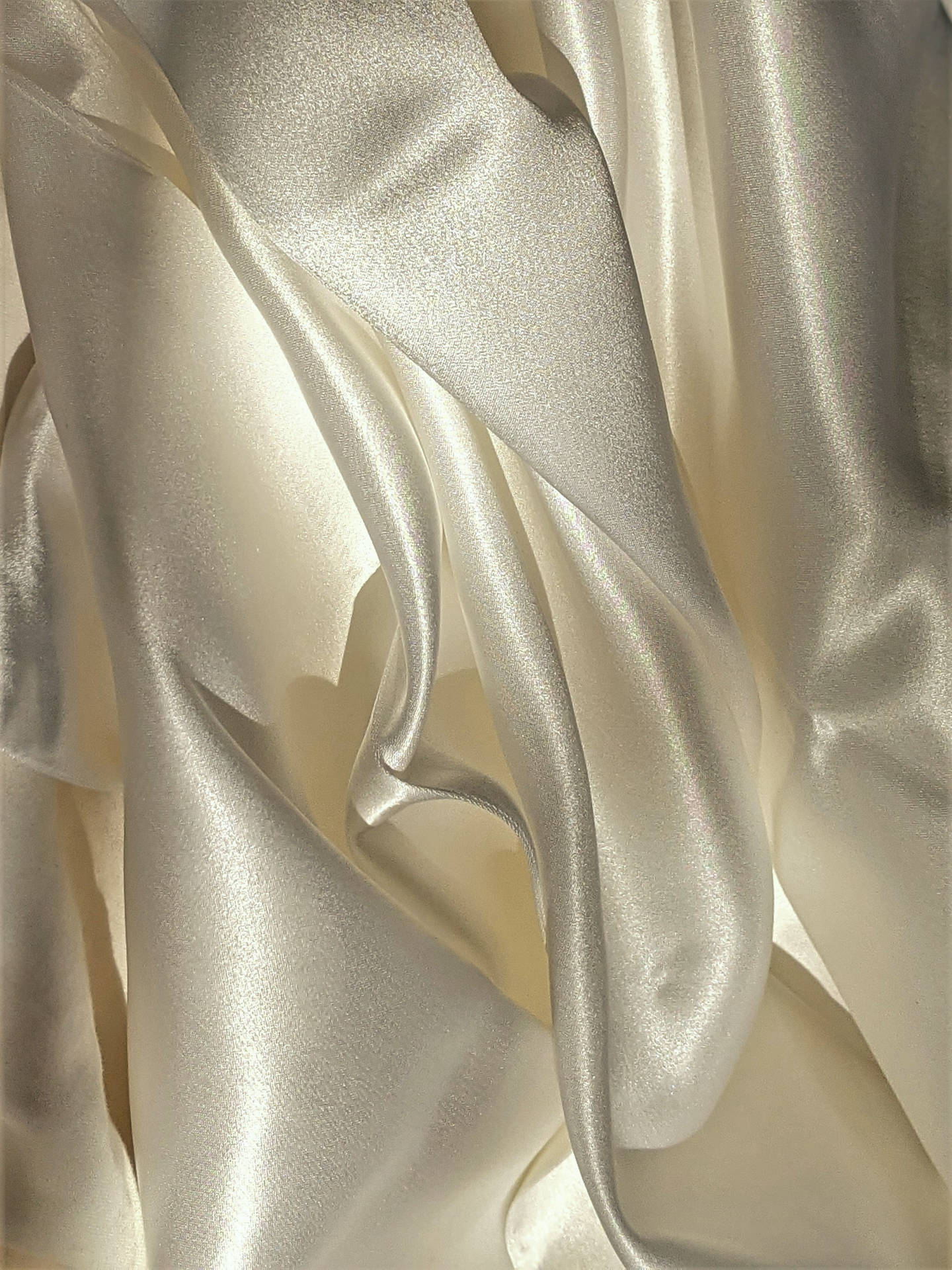 Ivory Silk Fabric Background