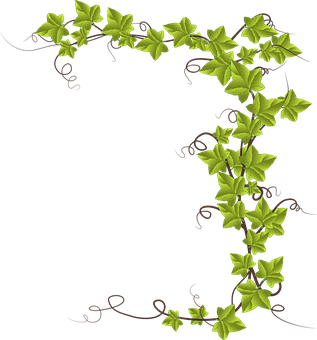 Ivy Alphabet Letter R Design PNG