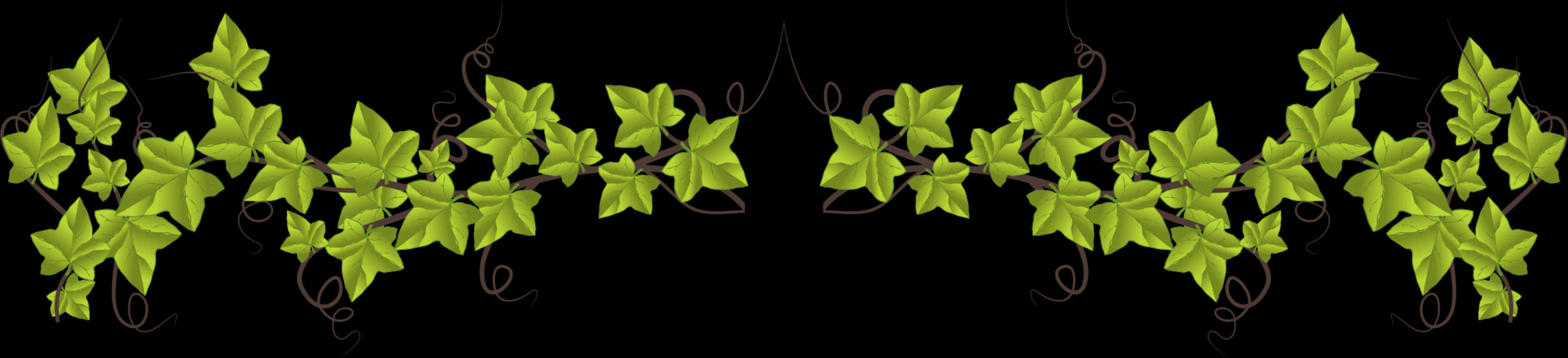 Ivy Leaf Page Divider PNG