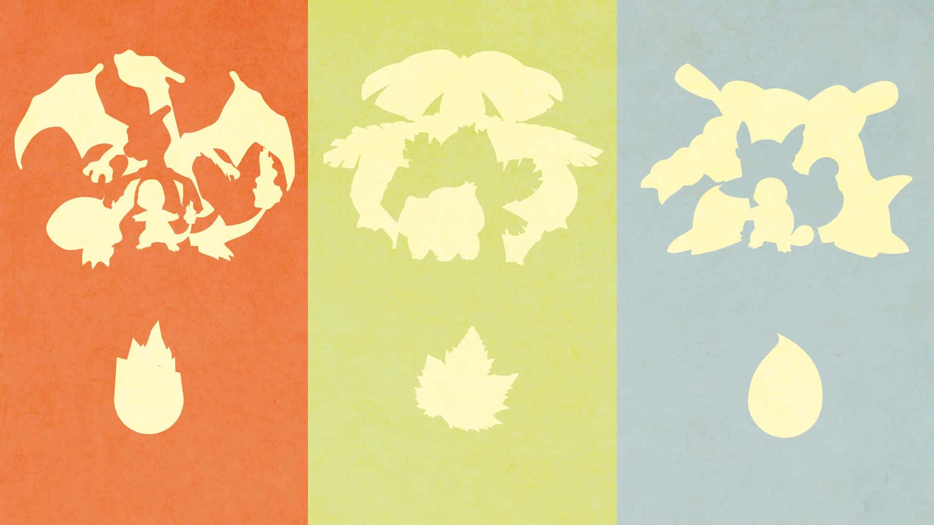 Ivysaur And Other Pokemons Silhouette Wallpaper